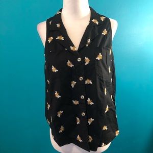 Bumble Bee Embroidered Top